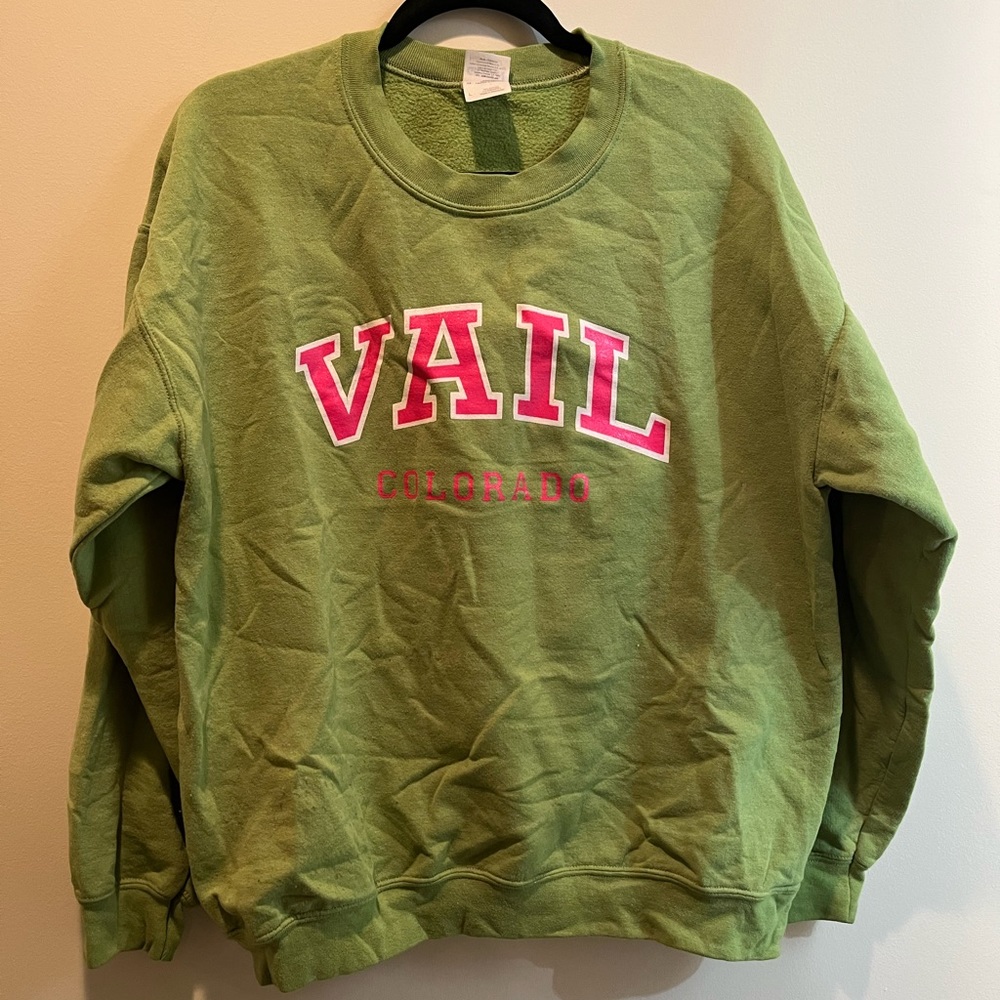 Green Vail Colorado Sweatshirt